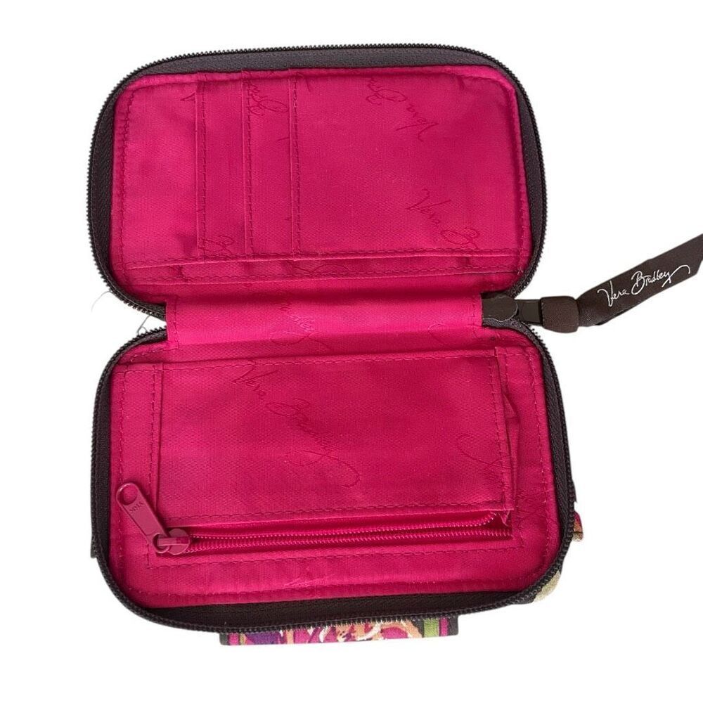 Vera Bradley English Rose Wallet ID Billfold Quilted Carry It All - Picture 3 of 3